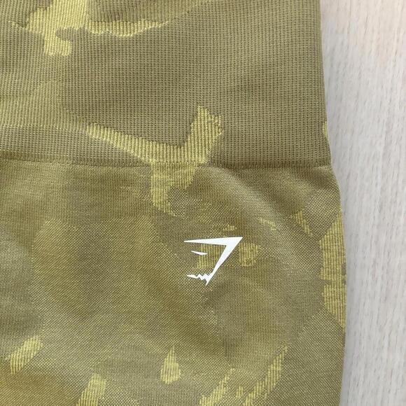 Gymshark Adapt Camo Seamless Yellow Leggings Size Small - Picture 5 of 5